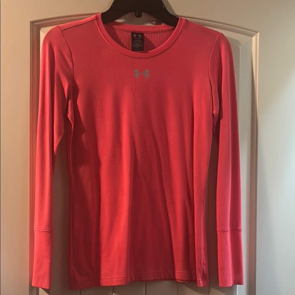 Girls Under Armour Coral Performance Top